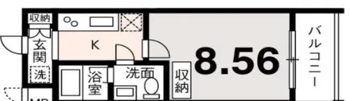エクセレント二条城北【2階】の間取り