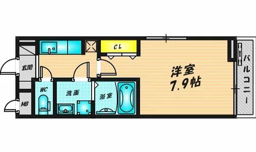 ecLore Ⅱ【102号室】の間取り