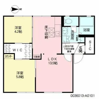 ディアスK【1階】の間取り