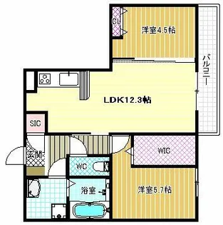 BLANK CLOCHE【1階】の間取り