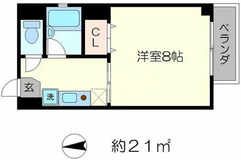 三宅ビル【5階】の間取り