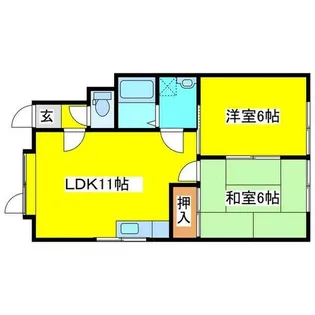 ハイツノース1【202号室】の間取り