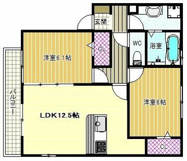 レジデンシア藤沢台【1階】の間取り