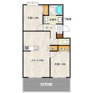 ポプラ城南【103号室】の間取り