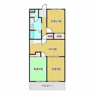 ミサトピア北山【1階】の間取り