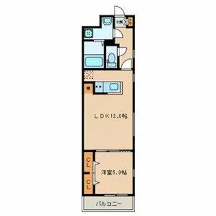 福岡県北九州市戸畑区中原西2丁目【アパート】の間取り