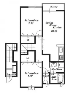 サンセールⅡ【2階】の間取り