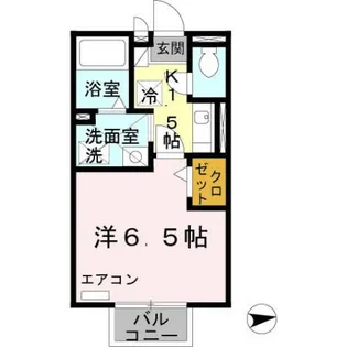 フローラ岡本 B棟【B201号室】の間取り