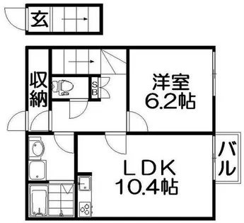 ブリーゼ寝屋川【2階】の間取り