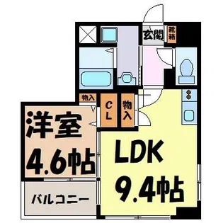 CITY SPIRE名古屋大須【8階】の間取り