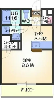 ルコネッサンス【101号室】の間取り