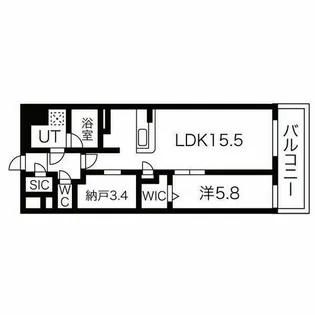 JMFレジデンス名駅南【3階】の間取り