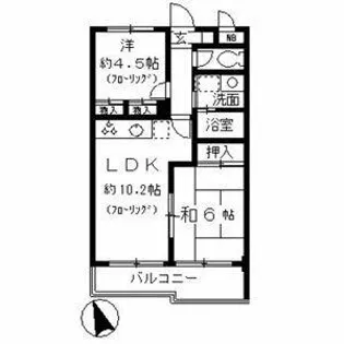 グランドール大幸Ⅱ【4階】の間取り