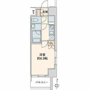 リヴシティ栄弐番館【4階】の間取り