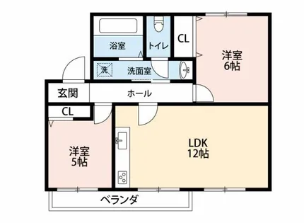 ユーミクラB棟【3階】の間取り