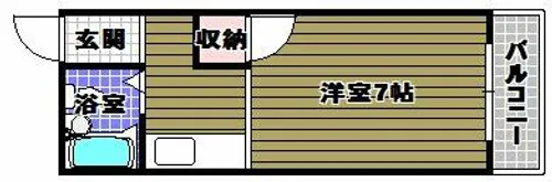 ハイツタキダニ【3階】の間取り