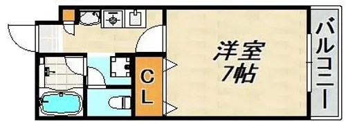 北野マンション【4階】の間取り