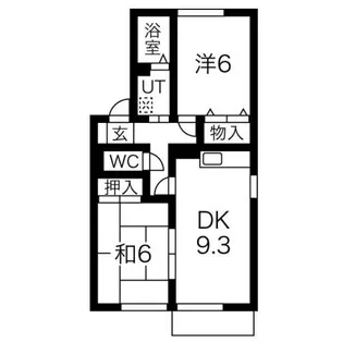 グランベールⅠ【1階】の間取り