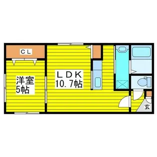 クレストN13【303号室】の間取り