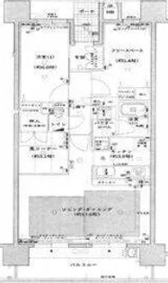 ディークラディア鳳ルネサンススクエア【1008号室】の間取り
