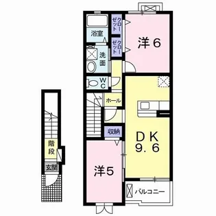 AIRYVILLA【2階】の間取り