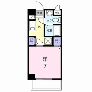 フローレンス西【1階】の間取り