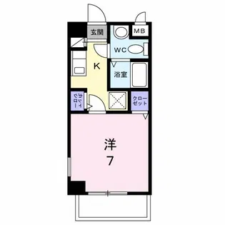 フローレンス西【4階】の間取り