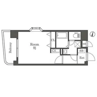 ファミーユ警固【603号室】の間取り