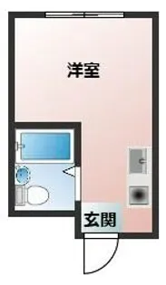 ルファール山手【1階】の間取り