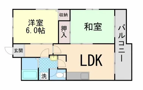 サンパレス六甲【4階】の間取り