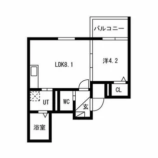 LIX大和田駅前【4階】の間取り