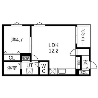 Courage宝生町【1階】の間取り