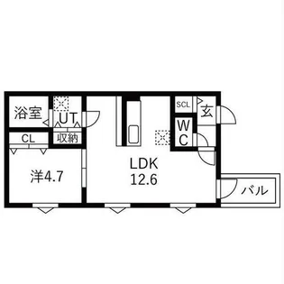 Courage宝生町【2階】の間取り