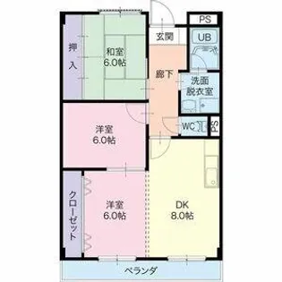 リンピア INOUE【1階】の間取り