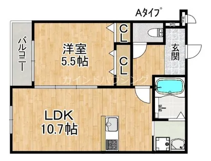サンライズ松原【2階】の間取り