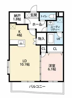 サンライズヒル Ⅱ【3階】の間取り