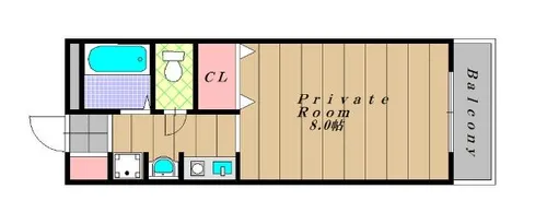 レジデンス遊園前【2階】の間取り