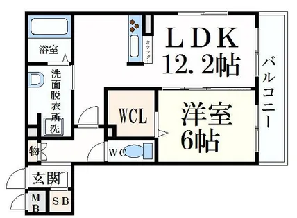 BEREO南条【2階】の間取り