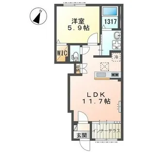 セイクレスト【1階】の間取り