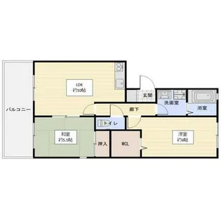 メゾンソレイユ2番館【1階】の間取り