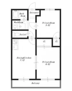 フォレストヒルズ吉野B【2階】の間取り