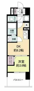 リヴェント難波サウス【10階】の間取り