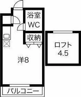 メゾンクレール【1階】の間取り