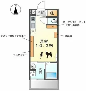 ウエストウイングⅤ【1階】の間取り