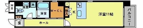 ラ・パサージュ【8階】の間取り