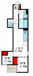 D porta pace【1階】の間取り
