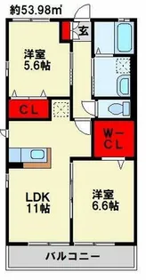 CroireⅠ【102号室】の間取り