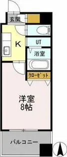 ユーレジデンス名駅南【8階】の間取り