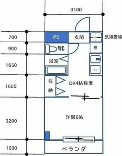 ランドビル本陣【9階】の間取り
