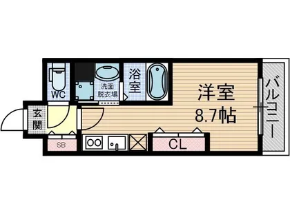フェリーズ茨木【801号室】の間取り